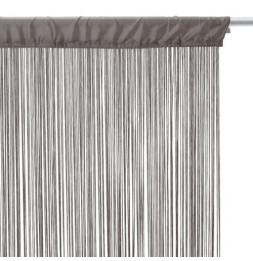 Rideau fils largeur 120 x 240 cm - Gris