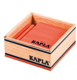 Kapla - Carré de 40 planchettes en bois - Rose