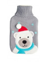 Bouillote 2L ours polaire - L 35 x l 20 cm - Gris