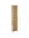 Colonne de rangement en bambou - Beige - L 33 x P 28 x H 168 cm - Cirila
