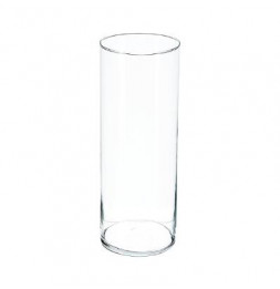 Vase cylindrique en verre - H 40 cm