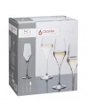 Lot de 6 flûtes à champagne - 22 cl - Clarillo - Cristallin