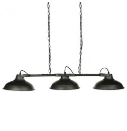 Suspension en métal à 3 têtes - L 105,8 x l 27 x H 64,4 cm - Gris