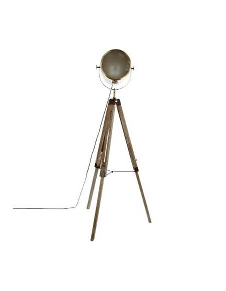 Lampadaire style projecteur - D 68,5 x H 152 cm - Marron