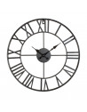 Horloge murale vintage - D 36.5 cm - Noir