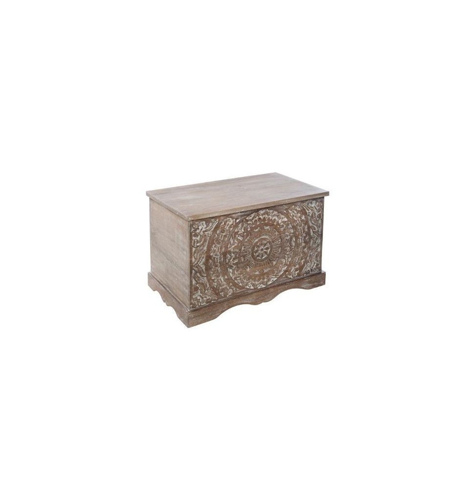 Coffre en bois - Shirel - L 71 x l 42 x H 44 cm