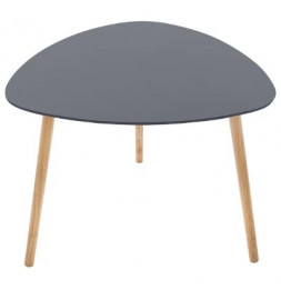 Table à café Mileo - 60 x 45 cm - Gris foncé