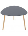 Table à café Mileo - 60 x 45 cm - Gris foncé