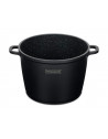 Faitout haut avec revêtement effet marbre - Tous feux - D 28 cm - Noir