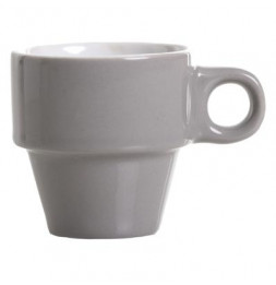 6 tasses Expresso sur rack - 17 x 8.20 cm - Céramique - Multicolore