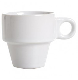 6 tasses Expresso sur rack - 17 x 8.20 cm - Céramique - Multicolore