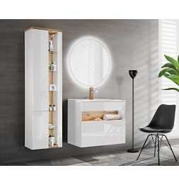 Grande armoire murale - 45 x 33 x 170 cm - Caraïbe White