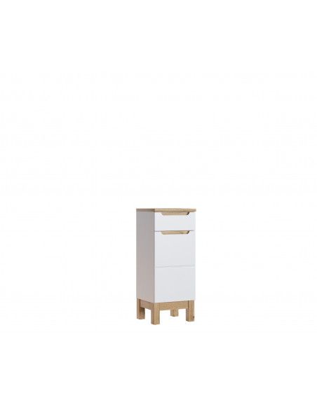 Armoire de salle de bain Cintra White - 35 x 33 x 86 cm - Meuble bas