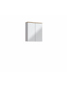 Armoire de salle de bain Bali White - 60 x 20 x 70 cm - Rangement haut mural avec miroir