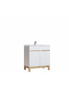 Meuble sous vasque - 80 x 45 x 85 cm - Cintra White