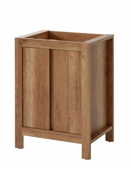 Meuble sous vasque - 60 x 46 x 79 cm - Typical oak