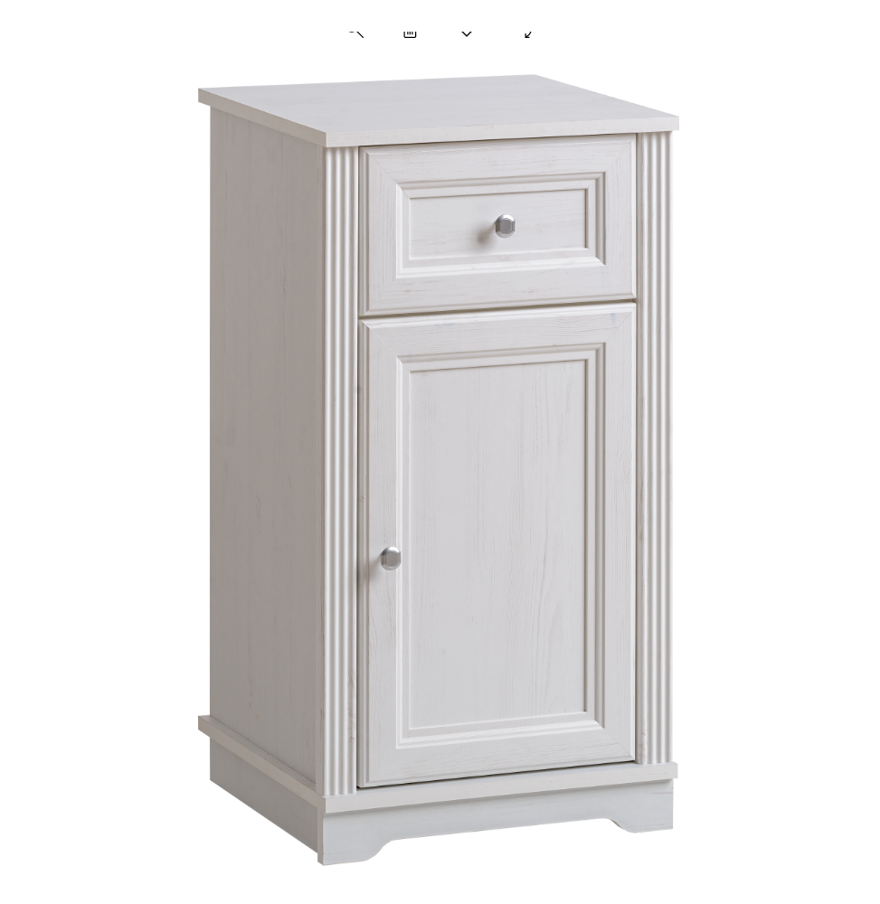 Armoire de salle de bain Palace White - 43 x 40 x 81 cm - Rangement