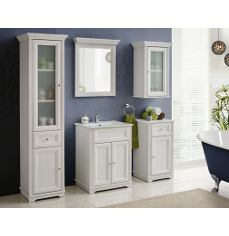 Armoire de salle de bain Palace White - 43 x 40 x 81 cm - Rangement