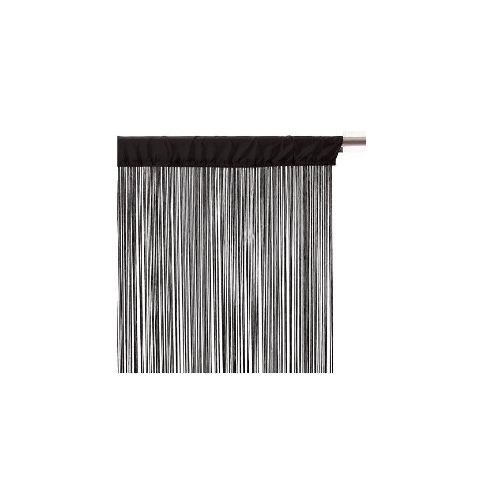 Rideau fils largeur 120 x 240 cm - Noir