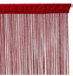 Rideau fils largeur 120 x 240 cm - Rouge