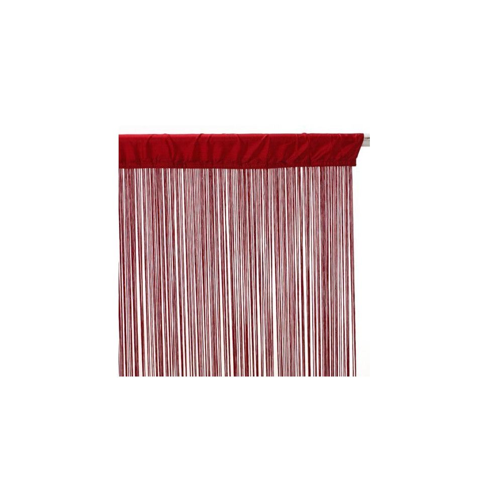 Rideau fils largeur 120 x 240 cm - Rouge