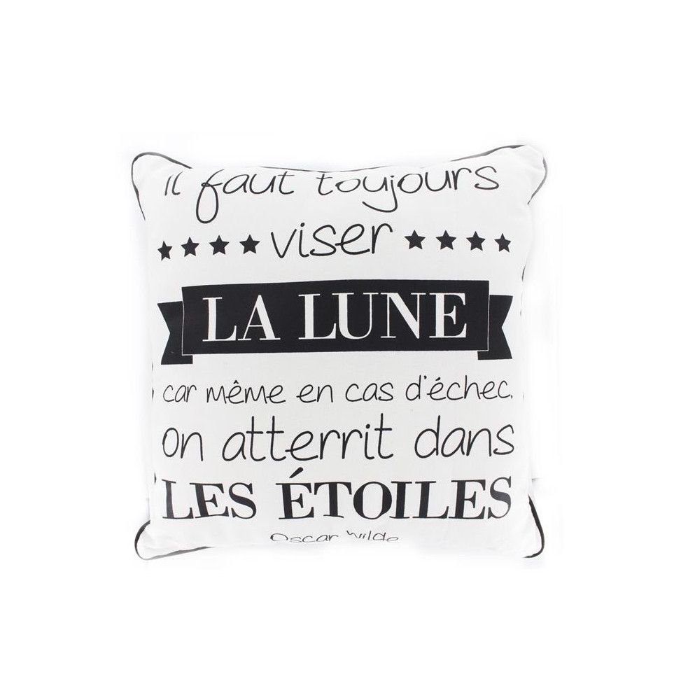 Coussin avec citation - 40 x 40 cm - Il faut toujours