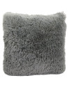 Coussin avec poils doux - 40 x 40 cm - Gris