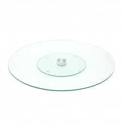 Plateau tournant en verre - D 45 cm