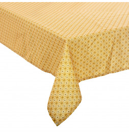 Nappe anti-tâches - Imprimé paty - 140 x 240 cm - Jaune