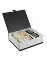 Coffret de 6 bougies - Senteur vanille - Noir