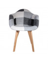 Fauteuil au design scandinave - Gris et blanc