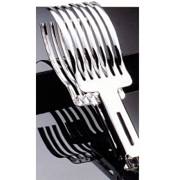 Pince à rôti en inox - Ustensile de cuisine pour la découpe régulière du roti