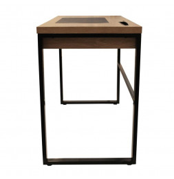 Bureau - 100 x 50,3 x 74 cm - Bois et métal noir