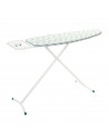 Table à repasser Saphir à motifs grande feuilles - L 140 x l 39 x H 90 cm - beige/gris