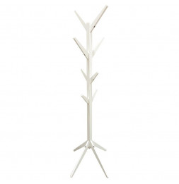 Porte manteaux en forme d'arbre - H 178 cm - Bois - Blanc