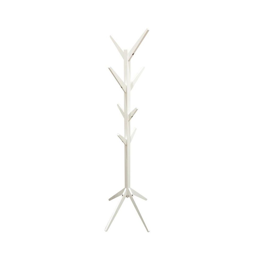 Porte manteaux en forme d'arbre - H 178 cm - Bois - Blanc
