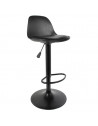 Lot de 2 chaises de bar - Isak - H 104 cm - Noir