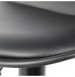 Lot de 2 chaises de bar - Isak - H 104 cm - Noir