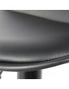 Lot de 2 chaises de bar - Isak - H 104 cm - Noir