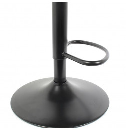 Lot de 2 chaises de bar - Isak - H 104 cm - Noir