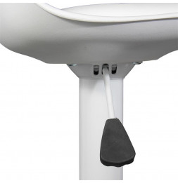 Lot de 2 chaises de bar - Isak - H 104 cm - Blanc