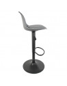 Lot de 2 chaises de bar - Isak - H 104 cm - Gris