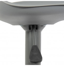 Lot de 2 chaises de bar - Isak - H 104 cm - Gris