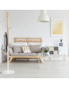 Porte manteaux - Miko - D 30 x H 180 cm - Blanc