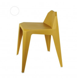 Tabouret en origami - H 61,5 cm - Jaune