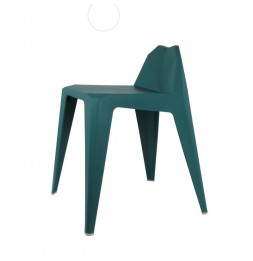 Tabouret en origami - H 61,5 cm - Bleu