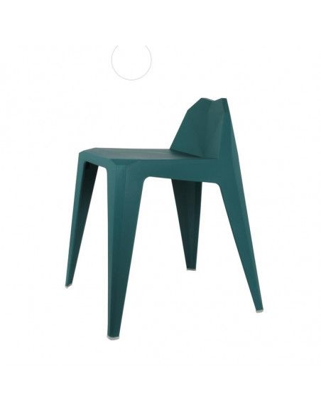 Tabouret en origami - H 61,5 cm - Bleu