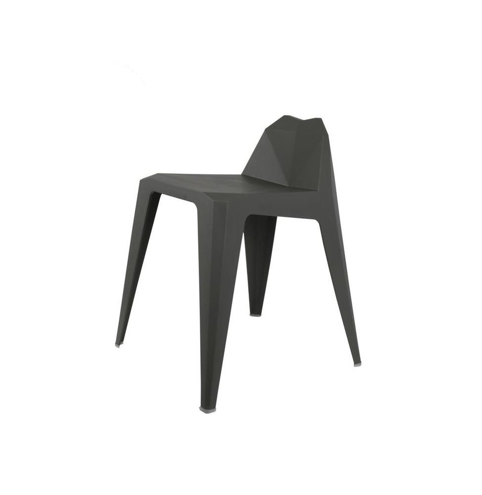 Tabouret en origami - H 61,5 cm - Gris