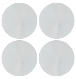 Lot de 4 miroirs ronds adhésifs - D 30 cm - Verre