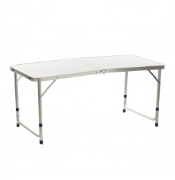 Table pliante en aluminium - 60 x 60 cm - Bleu